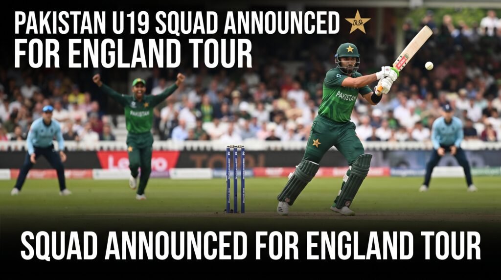 Pakistan U19 squad announced 2K 202608271208